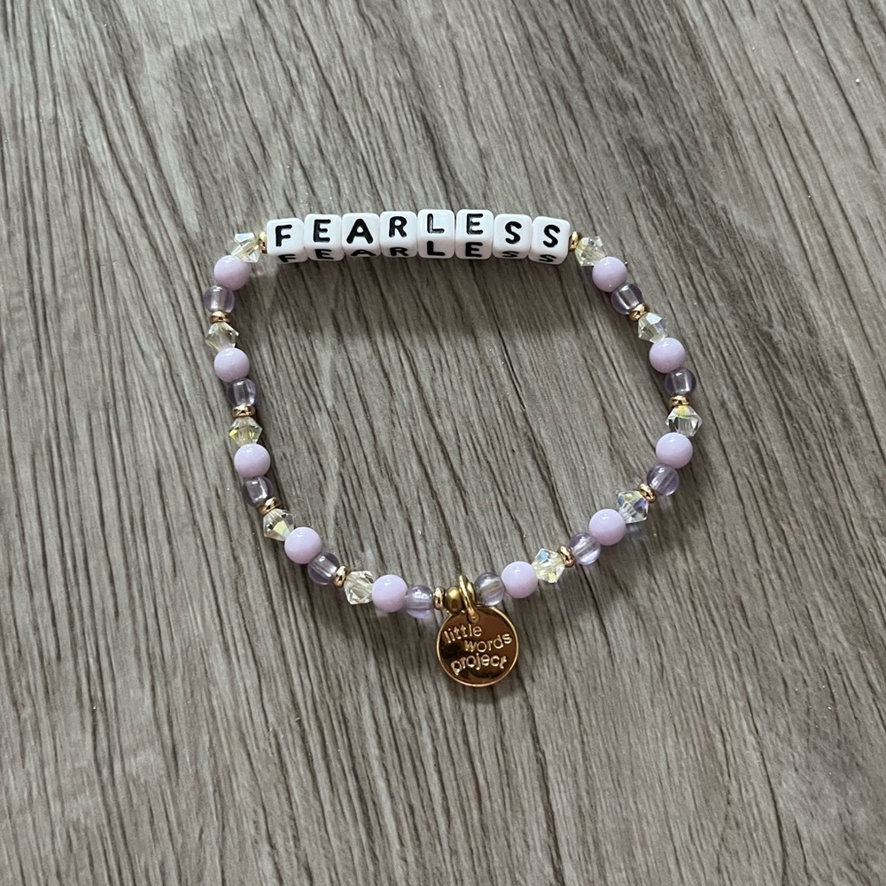 Little Words Project "Fearless" Beaded Bracelet